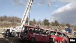 Saobraćajna nesreća kod sela Laskarci u blizini Skoplja, mart 2023.