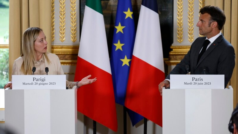 Macron i Meloni izgladili odnose, bezrezervna dalja podrška Ukrajini
