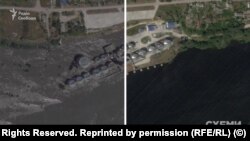 Херсонщина у воді: супутникові знімки до та після підриву Каховської ГЕС (фотогалерея)