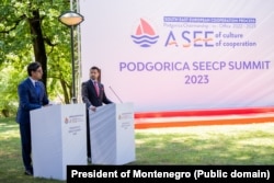 Pendarovski i Milatović na zajedničkoj konferenciji u Podgorici