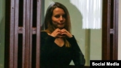 Yana Pinchuk appears in court on June 6.