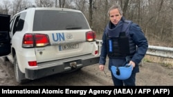 Rafael Grossi, head of the International Atomic Energy Agency, travels to Ukraine's Zaporizhzhia nuclear plant on March 29.