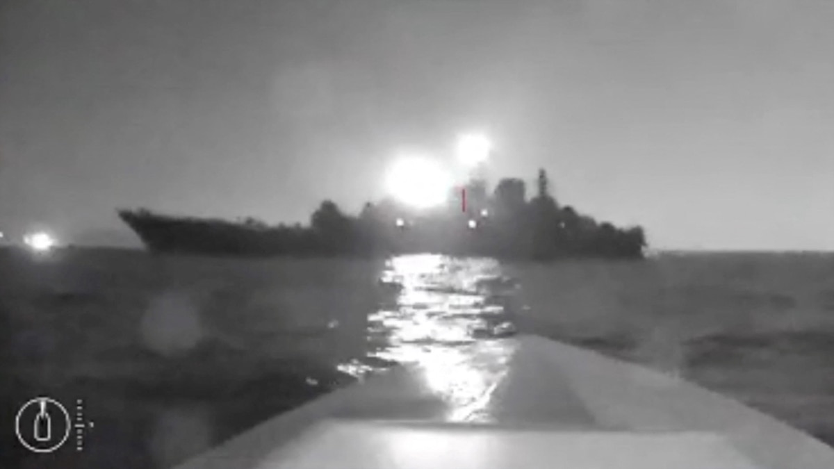 Ukrainian Drone Attack On Russian Black Sea Base Damages Warship