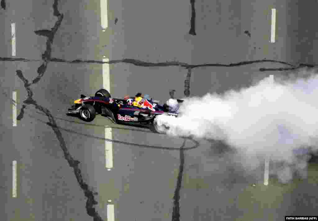 When British Formula 1 driver David Coulthard sped across the Bosphorus Bridge on July 17, 2005, as part of a promotional event for the Turkish Grand Prix, he became the first driver to cross two continents. The Scottish-born driver was fined 20 euros for not paying his toll tax, which was promptly paid for by his Red Bull team.&nbsp; Only the president and emergency officials are allowed to drive across the bridge for free.