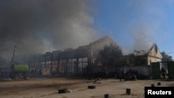 Russiýanyň Hersona uran zarbalary