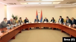 Sastanak predstavnika vladajuće koalicije u RS, Banja Luka, 15. april 2024.