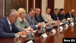 Rukovodstvo Republike Srpske i vladajućih partija na sastanku 20. juna 2023. u Banjaluci