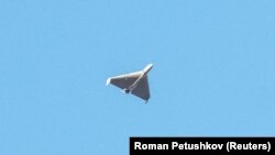 დრონი რუსეთის მხრიდან უკრაინაზე თავდასხმის დროს 