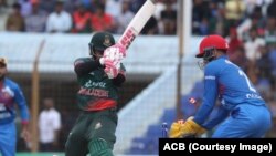 یکی از مسابقات کریکت میان تیم های ملی افغانستان و بنگلادش