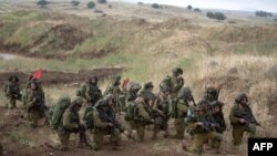 Obuka vojnika bataljona Neca Jehuda na Golanskoj visoravni u blizini sirijske granice, 19. maja 2014.
