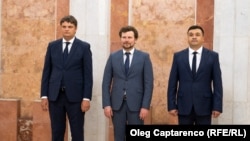 Andrei Spînu, Dan Perciun și Colonelul Adrian Efros au depus jurământul de învestire în fața Președintei Maia Sandu.