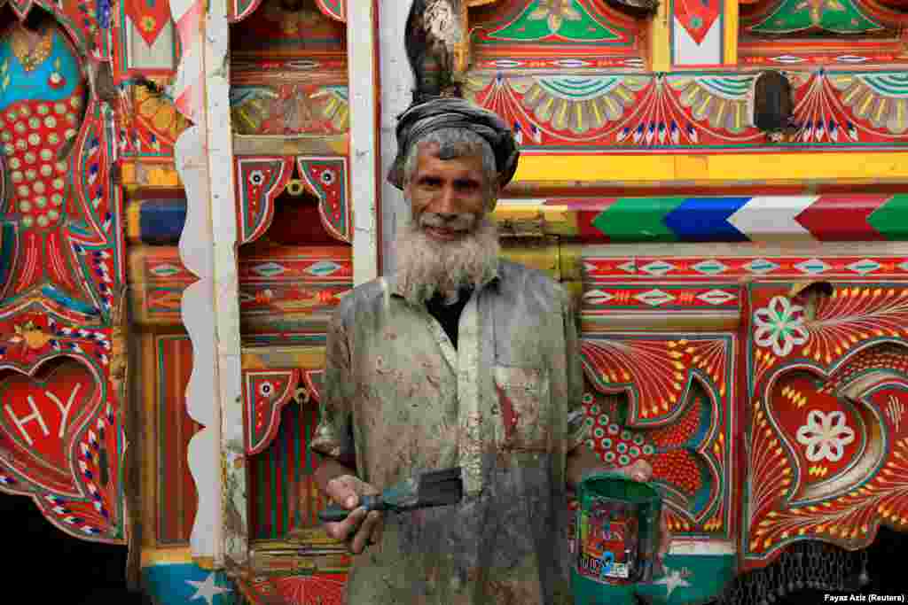 The higher costs of materials are impacting the affordability of experienced painters such as 75-year-old Sawab Gul. &nbsp;