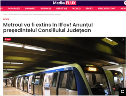 Articol pe mediaflux.ro care reia o declarație a președintelui CJ Ilfov, Hubert Thuma.