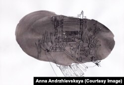 Работа художницы Анны Андржиевской из проекта "Система ограждений"