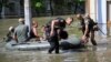 UKRAINE-CRISIS/BLAST-DAM-EVACUATION