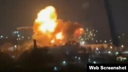 Взрыв в результате атаки ВСУ по российским военным объектам в аннексированном Севастополе, 23 марта 2024 года