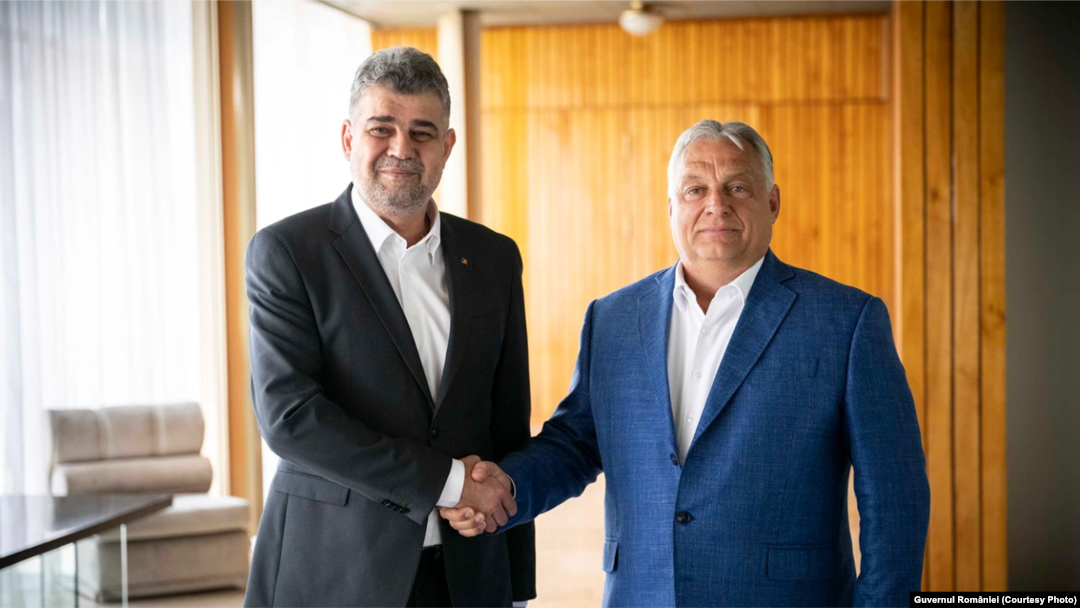 Viktor Orban este în România de miercuri. El a avut o întâlnire privată cu premierul Marcel Ciolacu. 