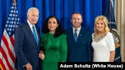 Presidentja e Kosovës, Vjosa Osmani mori pjesë në pritjen zyrtare të organizuar nga presidenti amerikan Joe Biden, në margjina të Asamblesë së Përgjithshme të Kombeve të Bashkuara.