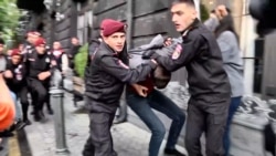 Armenian Police Use Force To Detain Protesters in Yerevan