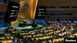Usvajanje Rezolucije o genocidu u Srebrenici na sjednici Generalne skupštine UN-a, New York, SAD, 23. maja 2024.