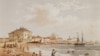 Ця картина пляжу в Євпаторії, на заході Криму, є однією з 52 ілюстрацій півострова, виконаних швейцарсько-італійським художником Карло Боссолі (1815-84)