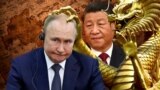 Слева направо: Владимир Путин, Си Цзиньпин. Коллаж