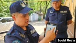 Сотрудники полиции в Алматы. Иллюстративное фото