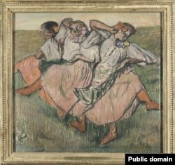 ედგარ დეგა, „სამი მოცეკვავე უკრაინულ კოსტიუმებში“, სტოკჰოლმის კოლექცია.