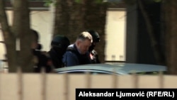 Privođenje jednog od optuženih-Duška Kneževića u Viši sud, 30. april 2024.
