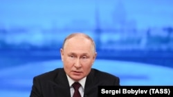 Путін почав відповідати на запитання росіян, Москва, 14 грудня 2023 року