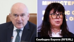 Служебният премиер Димитър Главчев и здравната министърка Галя Кондева