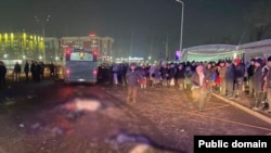Үш адам опат болған автобус апаты болған жер. Алматы, желтоқсан 2023 жыл.