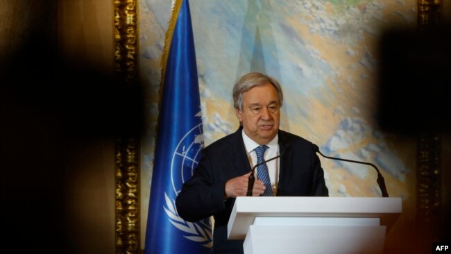 د ملګرو ملتونو سرمنشي د دوحې د پرونۍ ناستې پر مهال