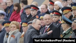 Президент РФ Володимир Путін під час урочистостей 9 травня 2023 року у Москві.
