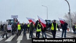 Протест польських фермерів. Блокада кордону у пункті пропуску Дорогуськ, Польща, 9 лютого 2024 року