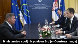 Janoš Babić (levo) i Marko Đurić, Beograd, Srbija, 3. jun 2024. 