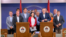 Prestavnici opozicije u RS-u na konferenciji za medije u Banjaluci, za desnom govornicom Milan Miličević, predsjednik SDS-a (foto-arhiv)