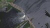 Дамба в Новой Каховке Херсонской области на спутниковых снимках Maxar, 5 июня 2023 года