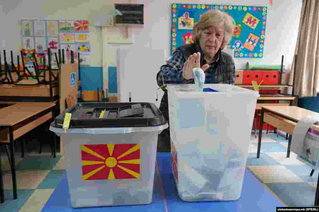 Glasanje u Skoplju, 8. maja 2024. Pravo glasa ima više od 1,8 miliona građana.