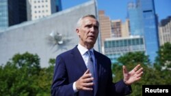 Jens Stoltenberg u razgovoru za agenciju Reuters u New Yorku, SAD, 19. septembra 2023.