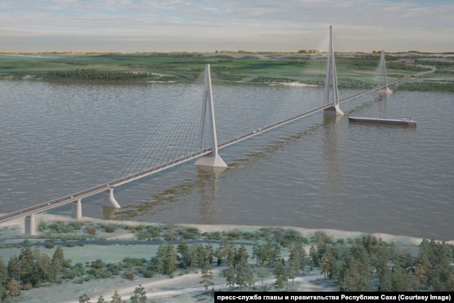 Projekti i një ure mbi lumin Lena