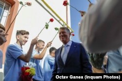 Președintele Klaus Iohannis a participat la deschiderea anului școlar la Școala Gimnazială 162 din București, pe 11 septembrie 2023.