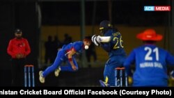 مسابقه میان تیم های کریکت زیر نزده سال افغانستان و سریلانکا