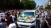 Sarajevo, Bosnia and Herzegovina, The passing of the column with the remains of the victims of the genocide in Srebrenica, Sarajevo, July 9, 2024. 