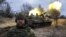 Ukrainian self-propelled artillery fires at positions of the Russian military in the Donetsk region on March 2.