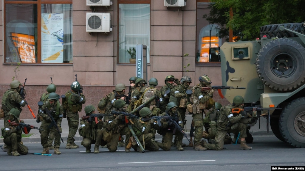 عکس آرشیوی از شورش کوتاه‌مدت مزدوران گروه نظامی واگنر، به سرکردگی یوگنی پریگوژین و پیشروی آن‌ها در خاک روسیه