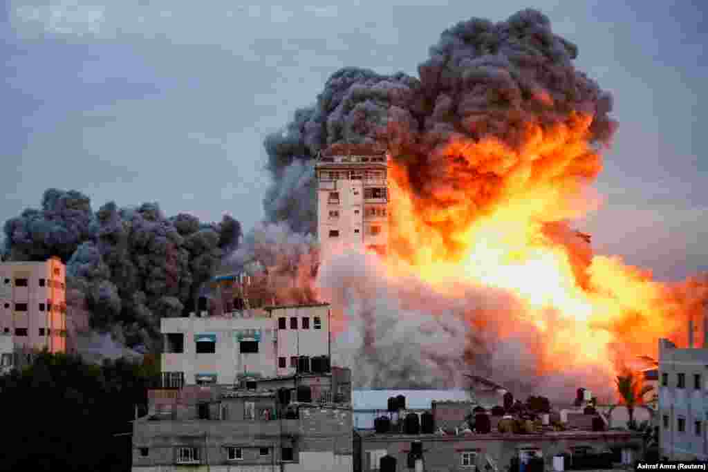 Удар у адказ Ізраіля па сэктары Газа.
