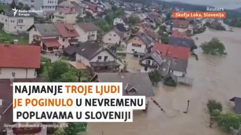 Nove poplave u Sloveniji, očekuje se smanjivanje padavina