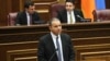 Armenia - Economy Minister Vahan Kerobian speaks in the Armenian parliament, December 6, 2023.