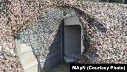 A bomb shelter in Plauru